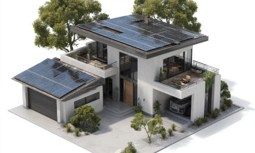 Commercial solar installation